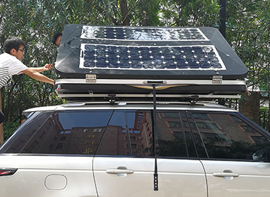 柔性太阳板房车发电系统改装