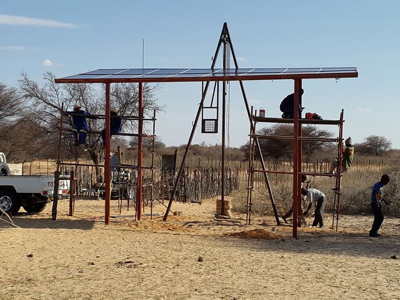 国外博茨瓦纳太阳能水泵系统