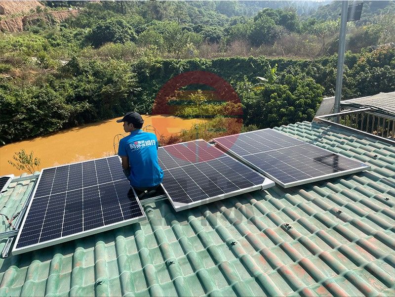 5KW惠州农场太阳能离网发电系统